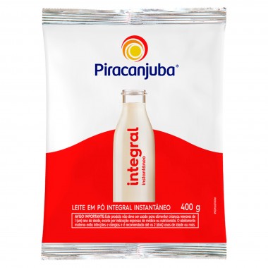 LEITE PO PIRACANJUBA INTEGRAL INST 400G