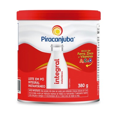 LEITE PO PIRACANJUBA INTEGRAL INST 380G