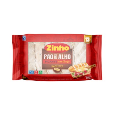 PAO DE ALHO ZINHO BAGUETE PICANTE 300GR