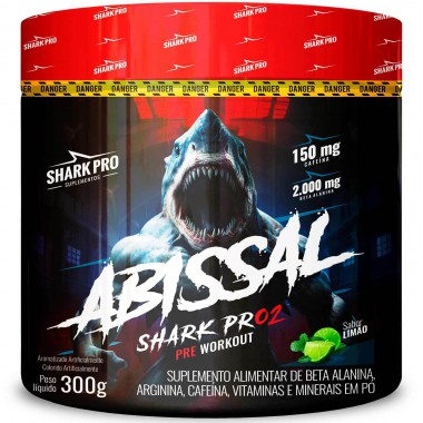 PRE TREINO SHARK ABISSAL LIMAO 300