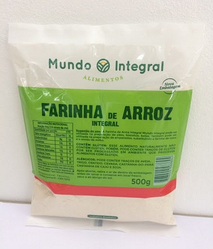 FARINHA ARROZ MUNDO INTEGRAL 500GR