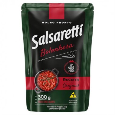 MOLHO TOMATE SALSARETTI BOLONHESA SHT300