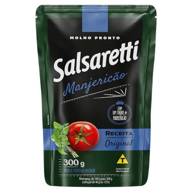 MOLHO SALSARETTI MANJERICAO STUP 300GR