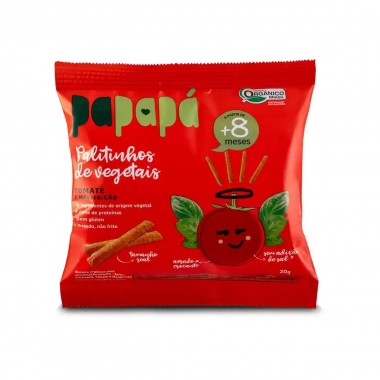 BISCOITO PAPAPA TOMATE MANJERICAO 20G