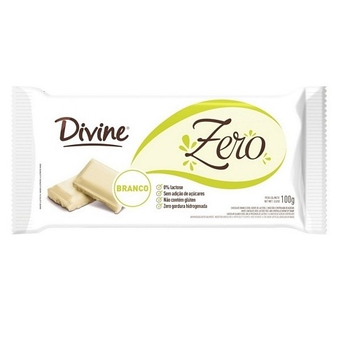 CHOCOLATE DIVINE ZERO BRANCO VEGANO 100G