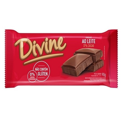 CHOCOLATE DIVINE AO LEITE 37 CACAU 70GR