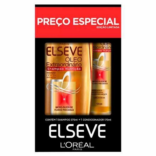 CONJ SH ELSEVE 375ML+COND170ML OLEO REP