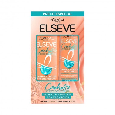 CONJ ELSEVE SH COND CACHOS SONHOS 545ML