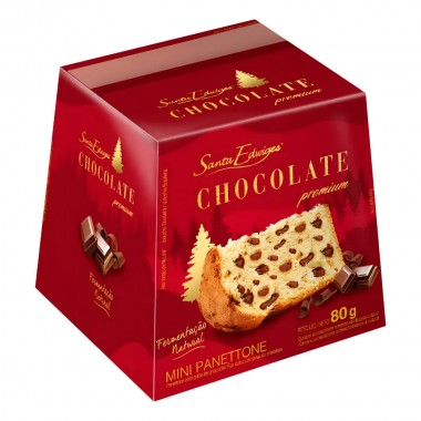 PANETONE SANTA EDWIGES MINI CHOC GP 80G