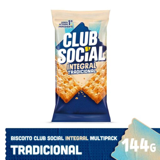 BISCOITO CLUB SOCIAL INTEGRAL 144GR